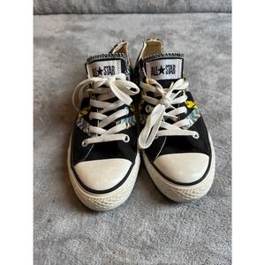 Converse All Star Low Top Chevron Sneakers Black Multi Womens Shoes
